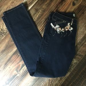 NWT🔥BARBARA  NOBLER EMBELLISHED JEANS SIZE 12